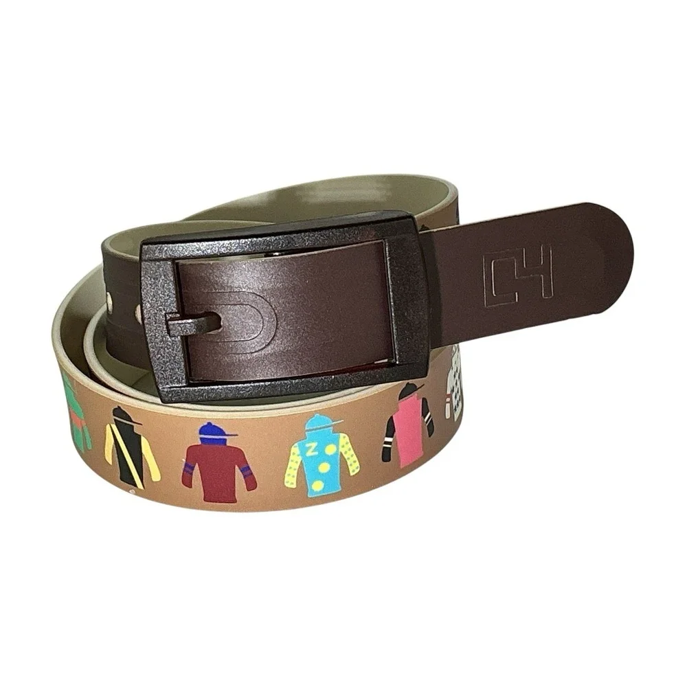 Custom C4 Belt Jockey Silks Print Made With TPE Signature Interchangeable Buckle